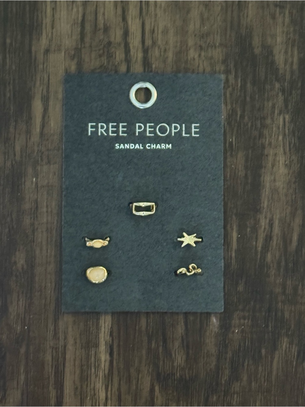 Free People Gold sandal charm set